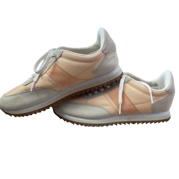 J. Crew Women’s Peach Mango Colorblock Lace-up Sneakers Size 10 - Picture 9 of 10